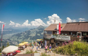 Hocheckhuette On Top of the Kitzbuehel Hahnenkamm Mountain